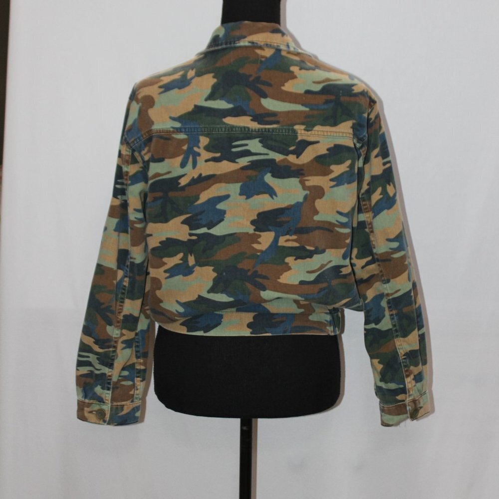 Topshop Camouflage Fatigue Style Jacket - Picture 4 of 14